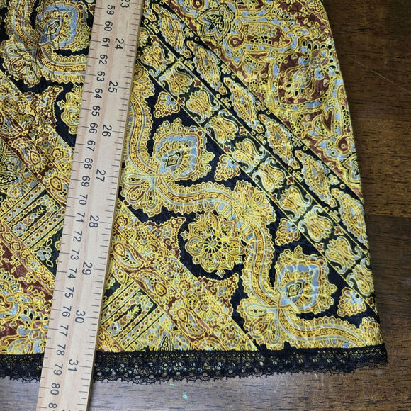 Vintage Val Mode Satin & Lace Slip Dress M 90s Y2K Coquette Lingerie Nightgown - Picture 12 of 12